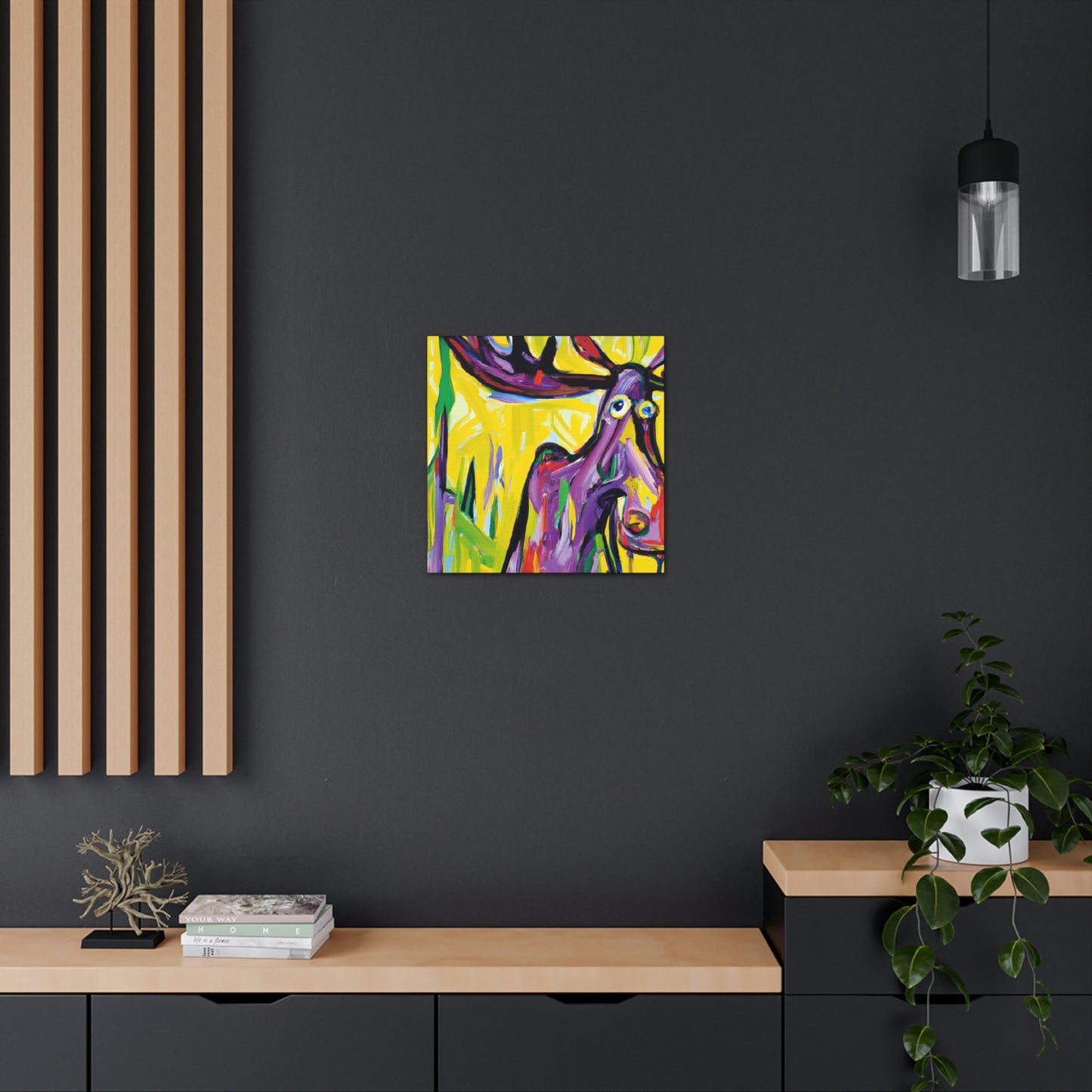 Moose Amidst Wilderness - Canvas