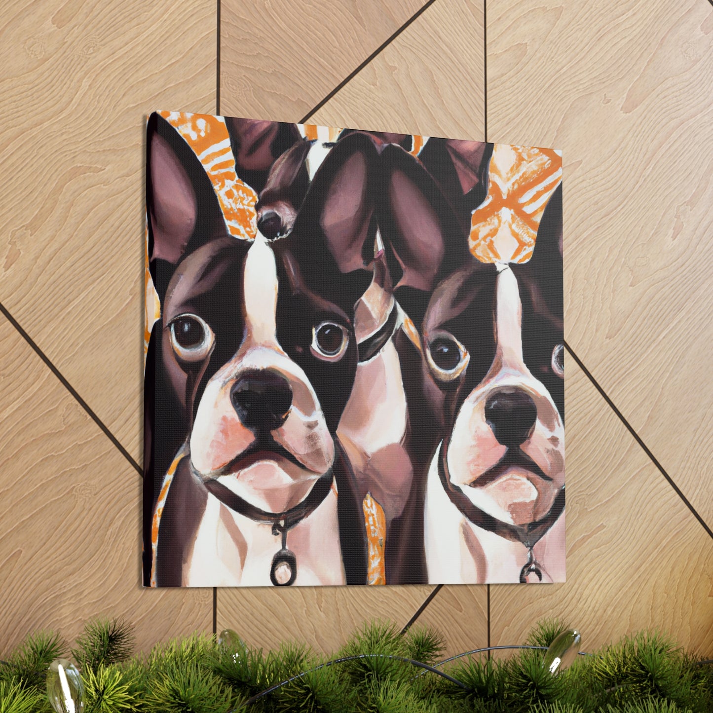 "Boston Terrier Splendour" - Canvas