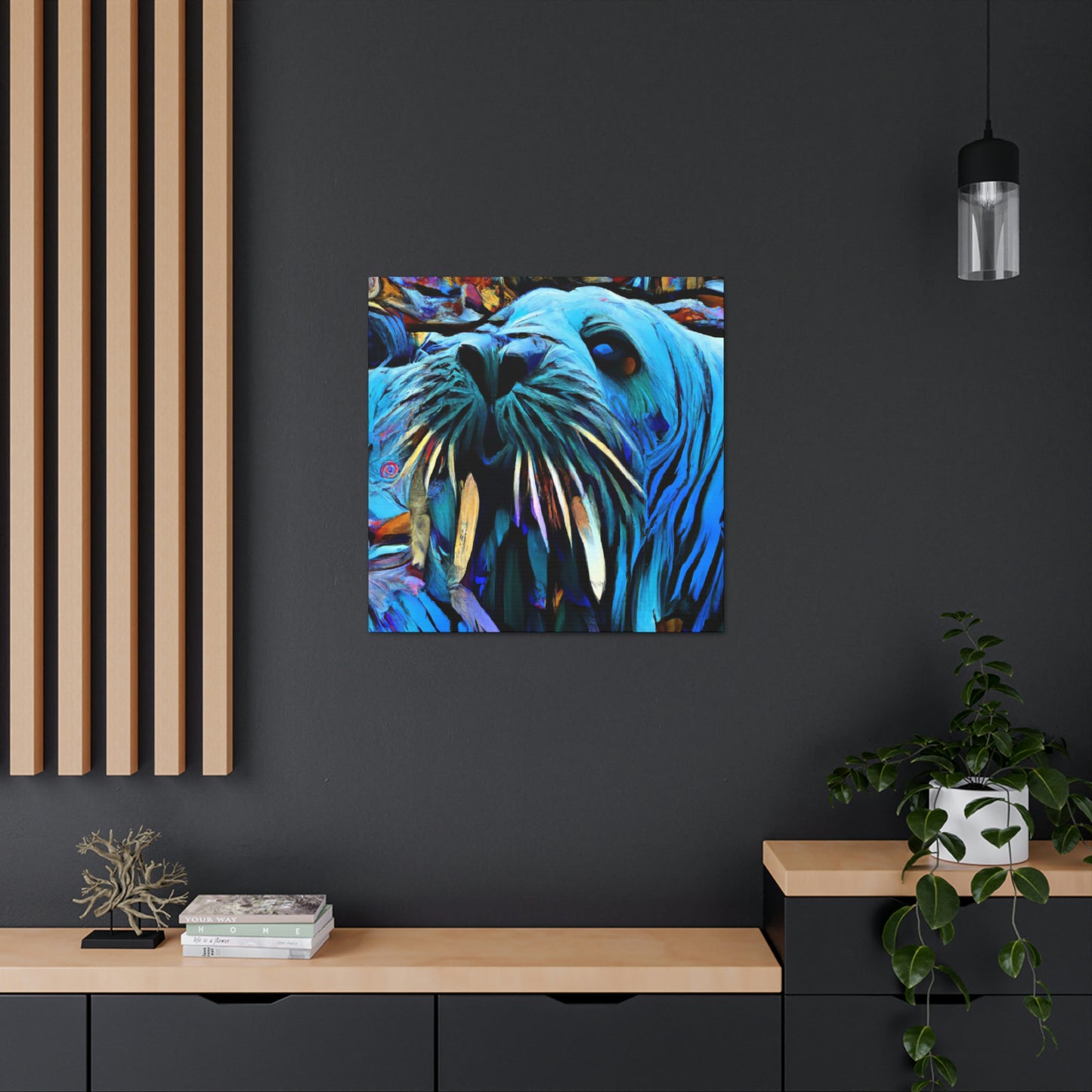 Walrus on a Wave - Canvas