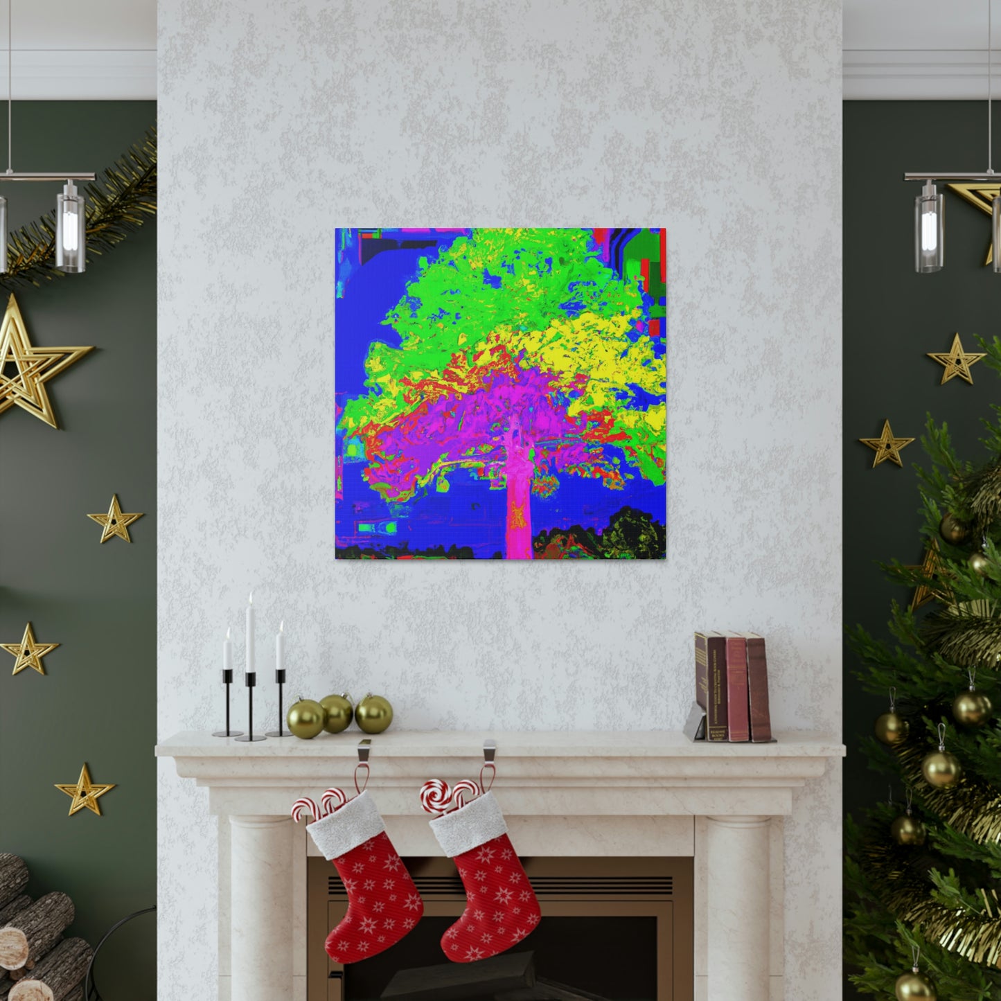 Oak Tree Expressionism. - Canvas