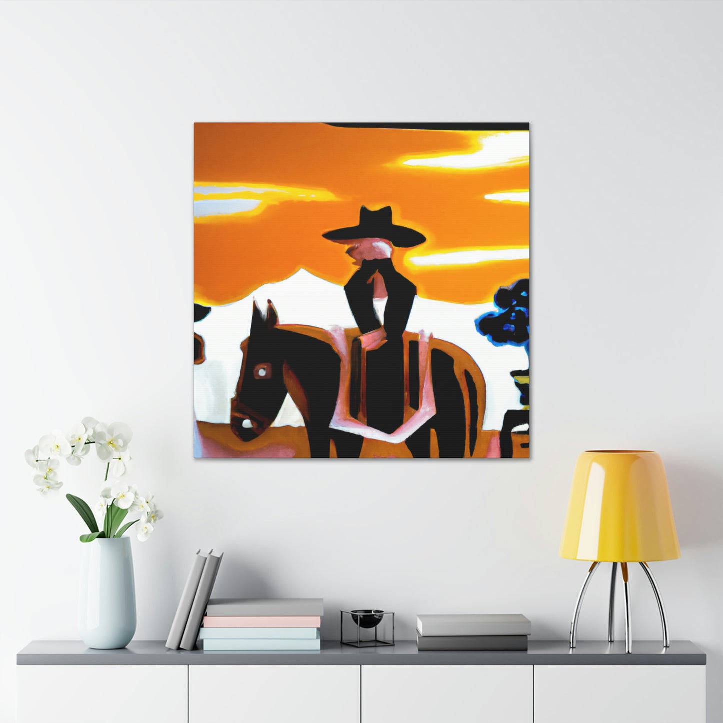 Western Landscape Tapestry - Canvas