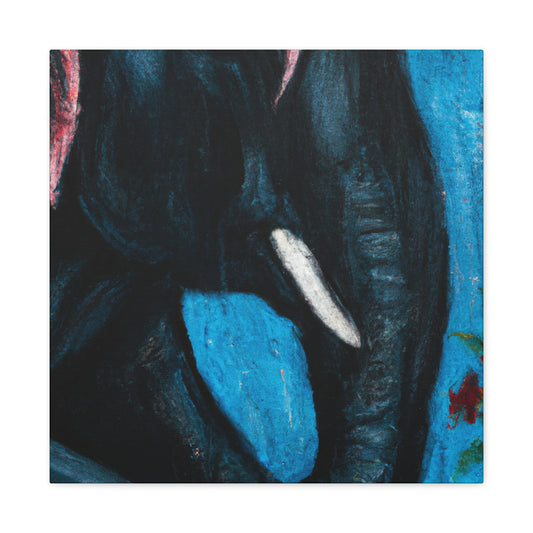 "Elephant of India Emerging" - Canvas