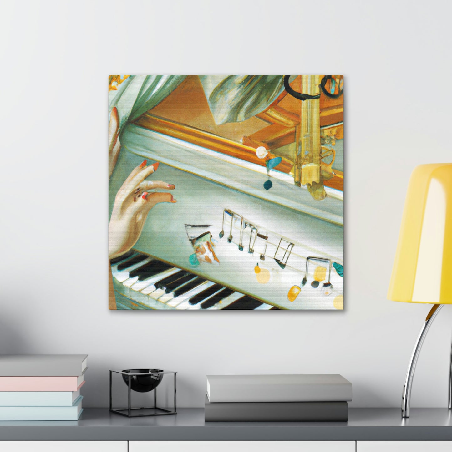 "Piano in the Clouds" - Canvas