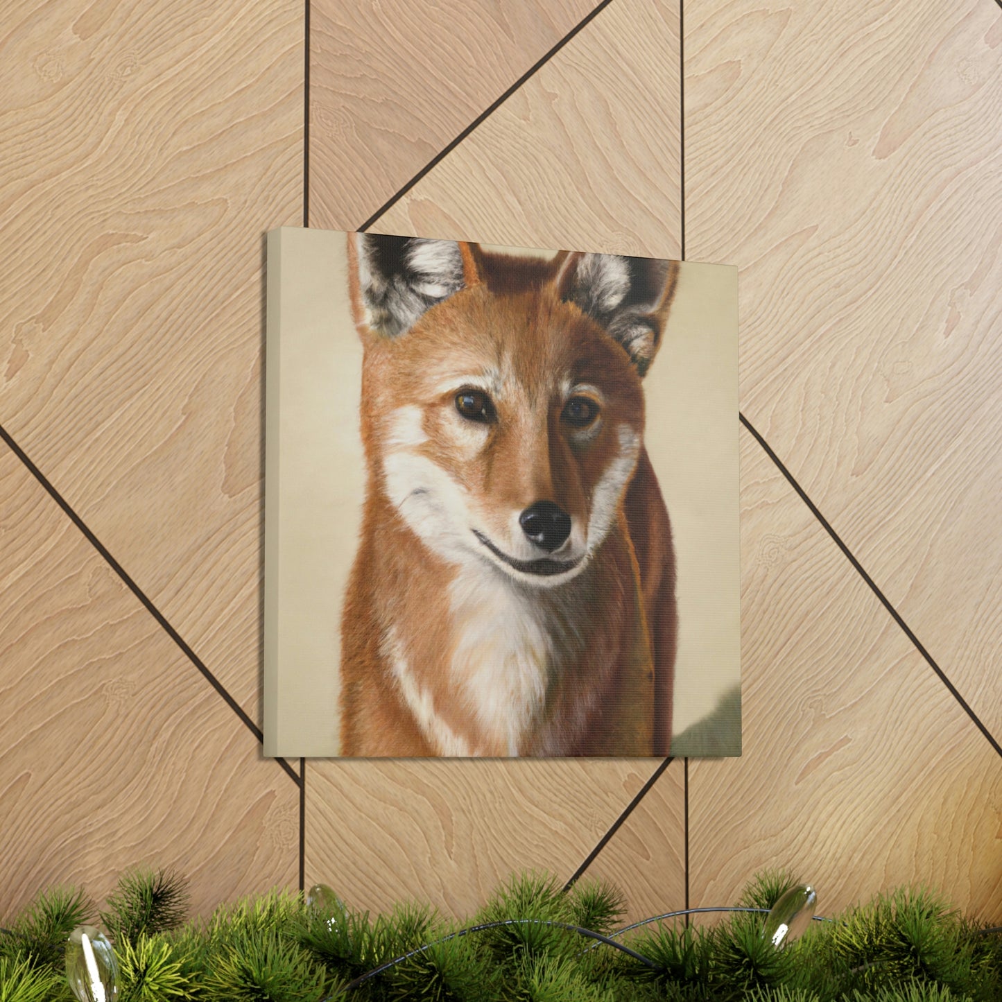 Dhole in Hyperrealism - Canvas