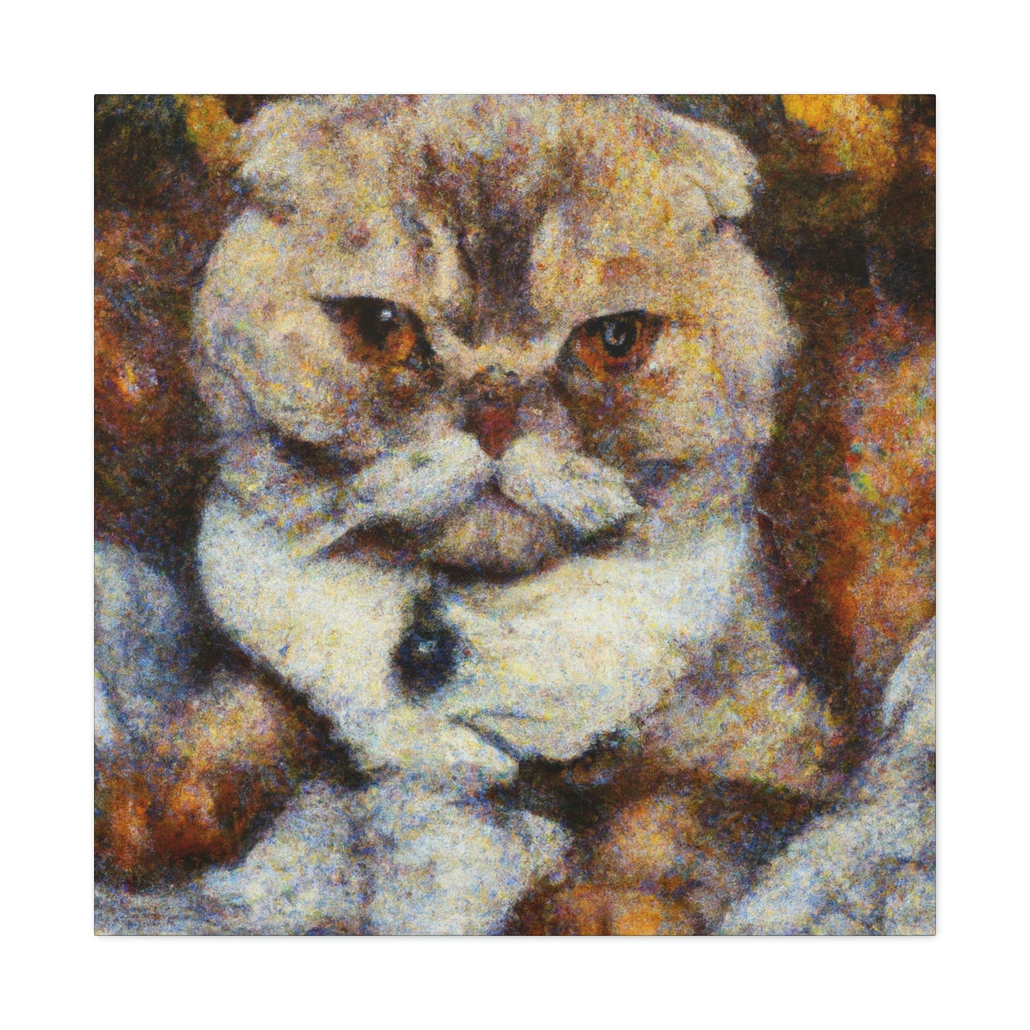 Scottish Fold Reflection - Canvas