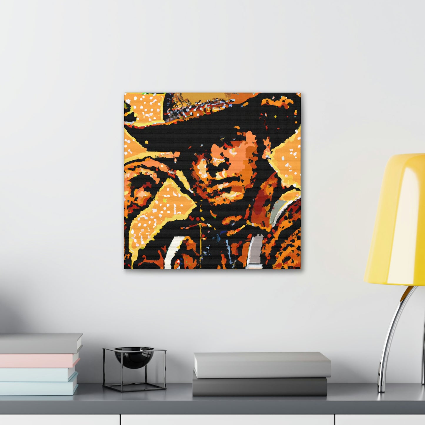 "Ranch Hand Pointillism" - Canvas