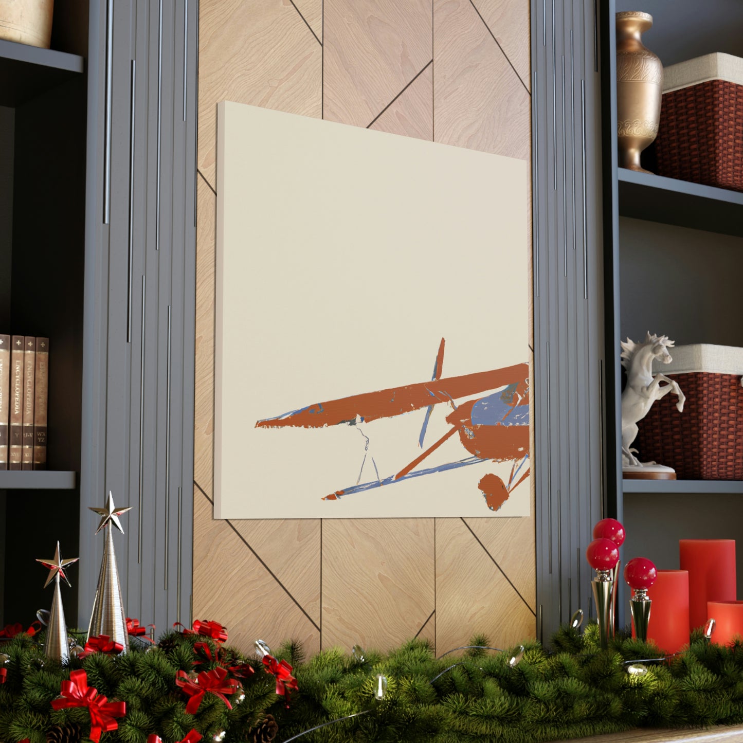 Vintage Airplane Simplicity - Canvas