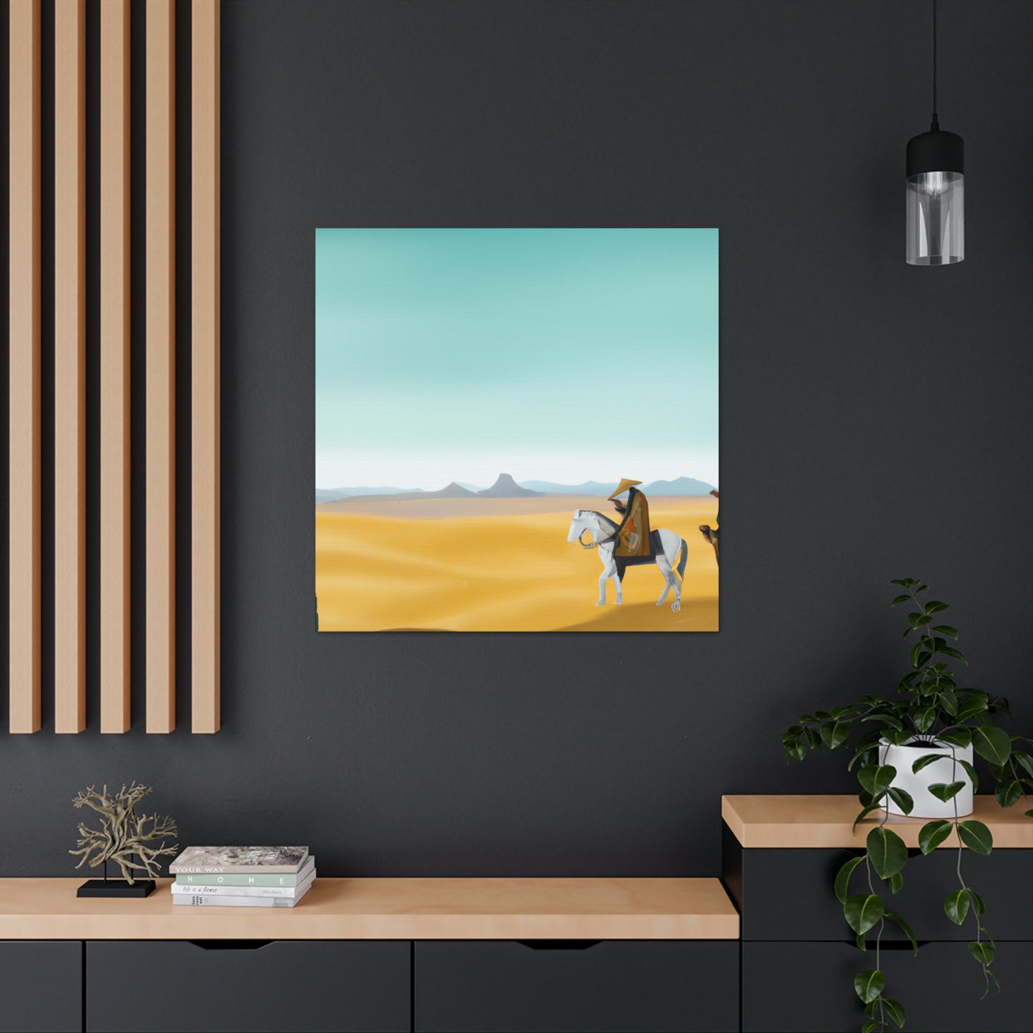 Western Sky Painted Gold - Canvas