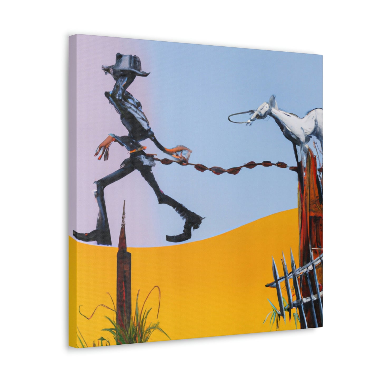 Barbed Dreams Fence - Canvas