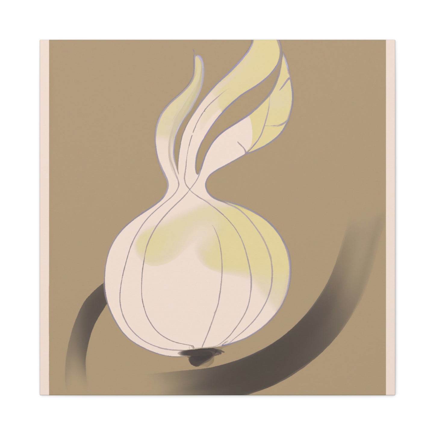 "Onion in Art Deco" - Canvas