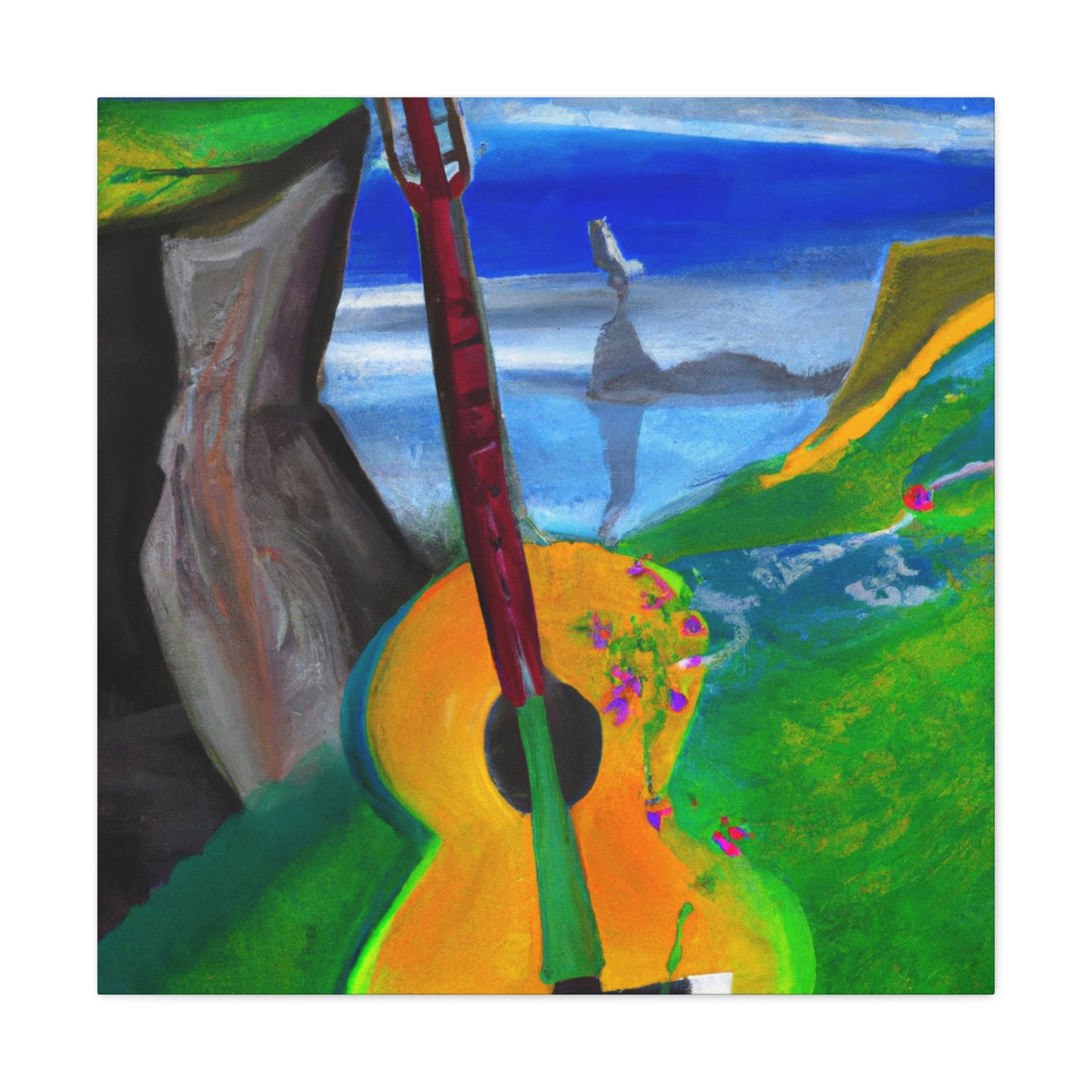 "Guitar Melodic Melody" - Canvas