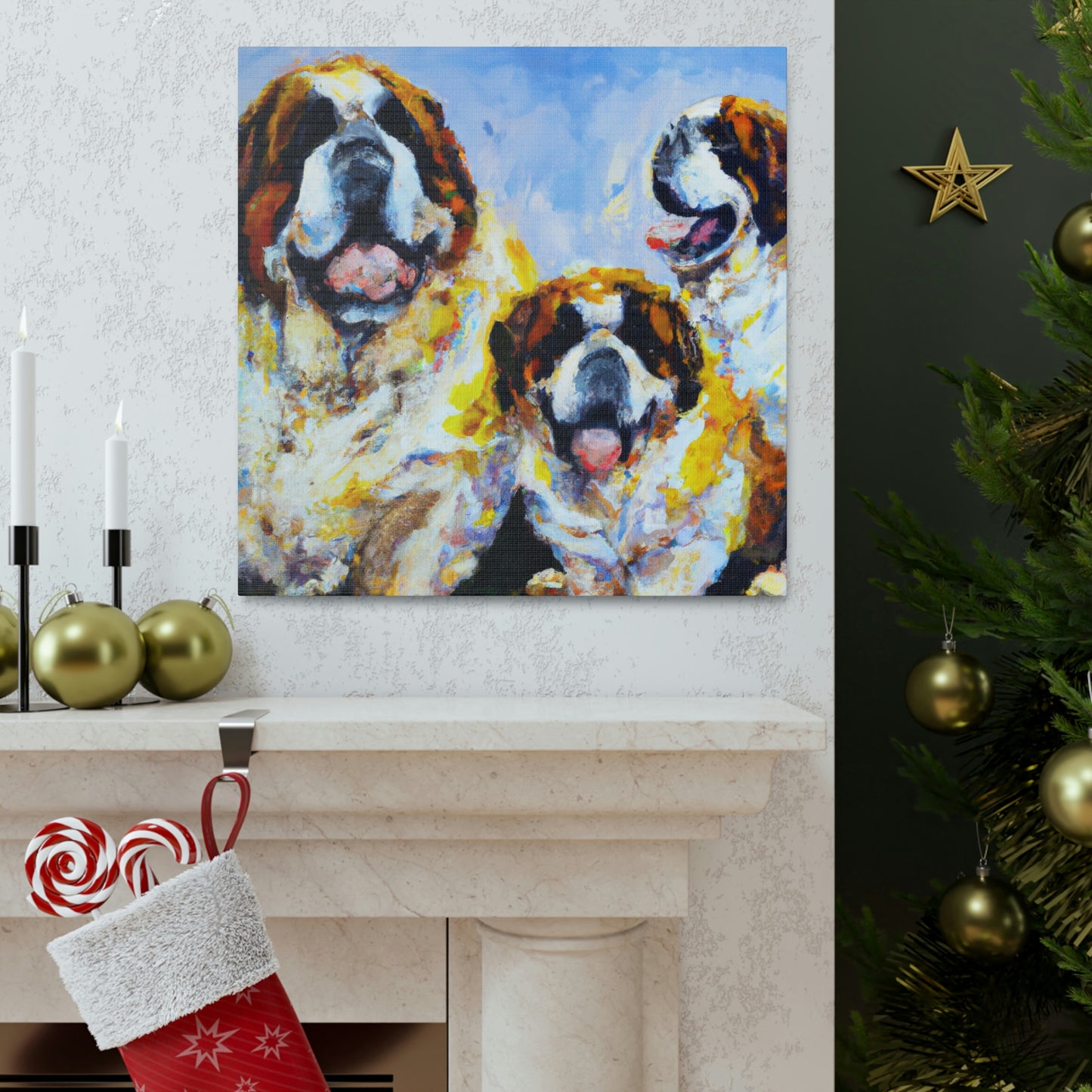 Saint Bernard's Majesty - Canvas