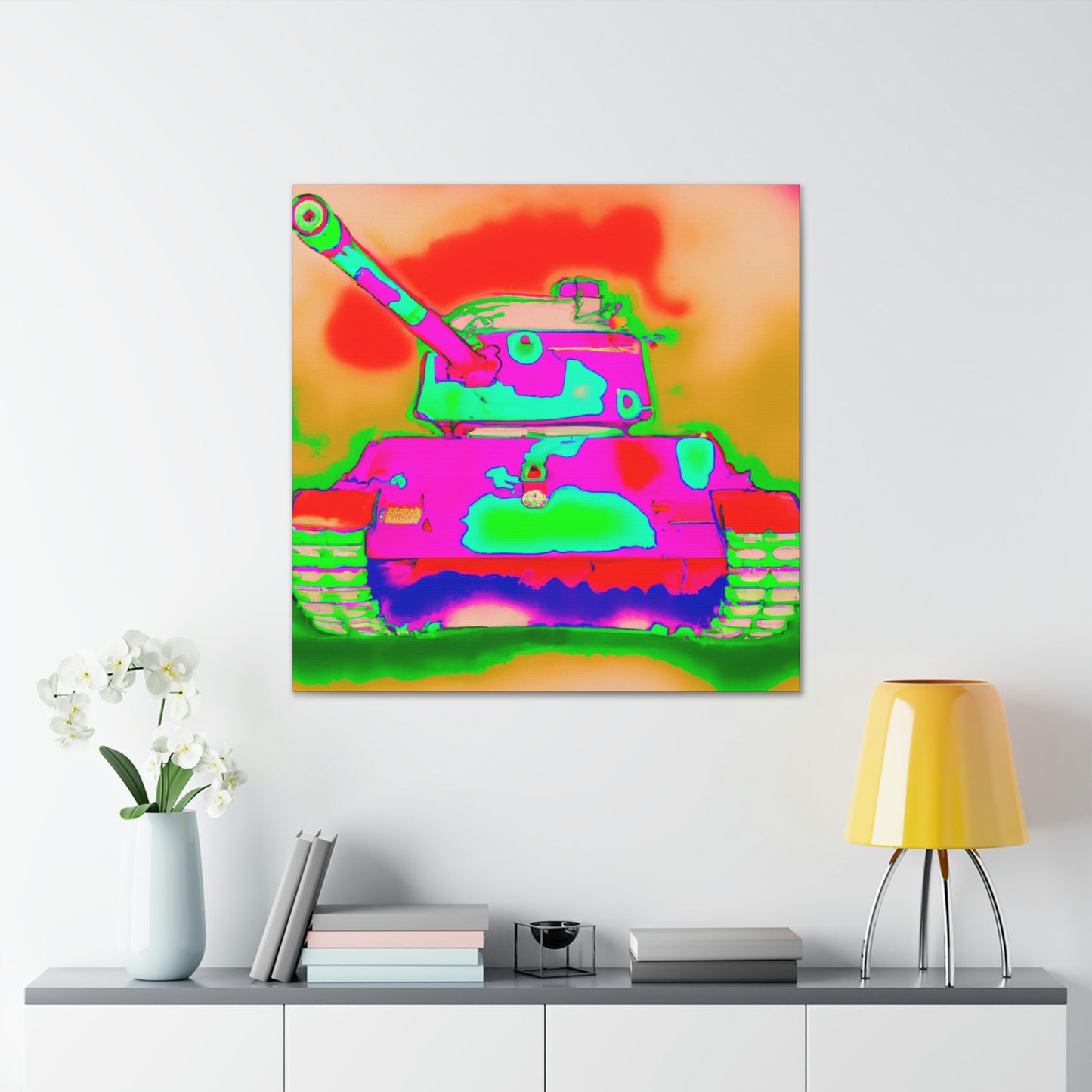 Tank Pop Explosion - Canvas