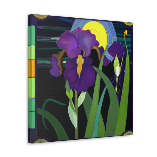 "Iris of Moonlight Glitz" - Canvas