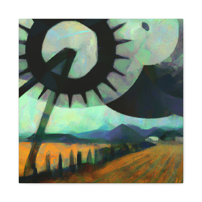 Disc Harrow Sunset - Canvas