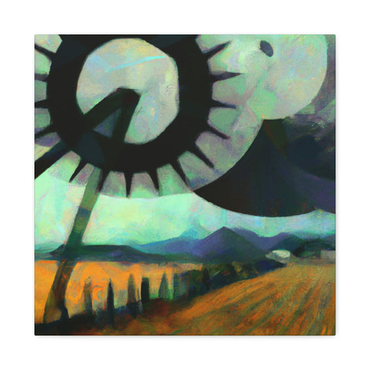 Disc Harrow Sunset - Canvas