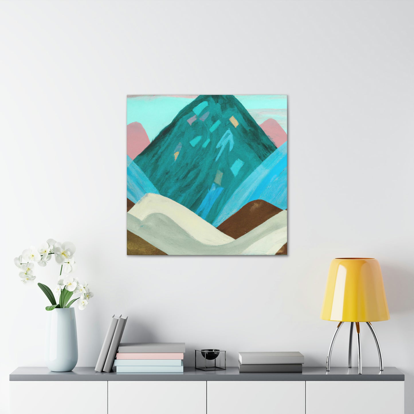 "Mountain Stillness Peaceful" - Canvas