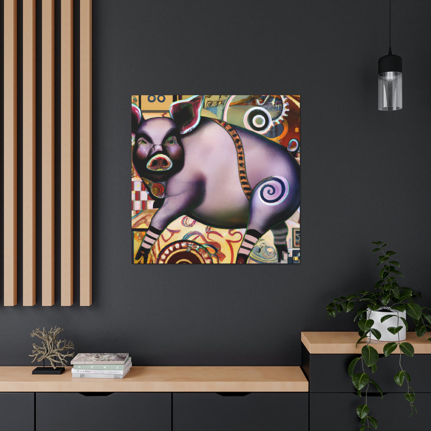 Pig of Affluence. - Canvas