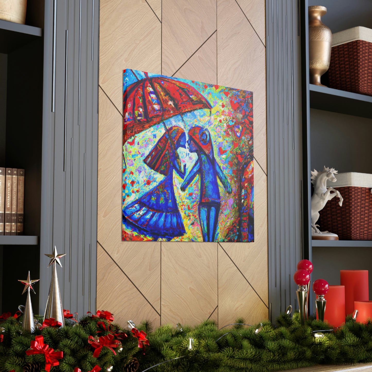 Love Under the Umbrella - Canvas