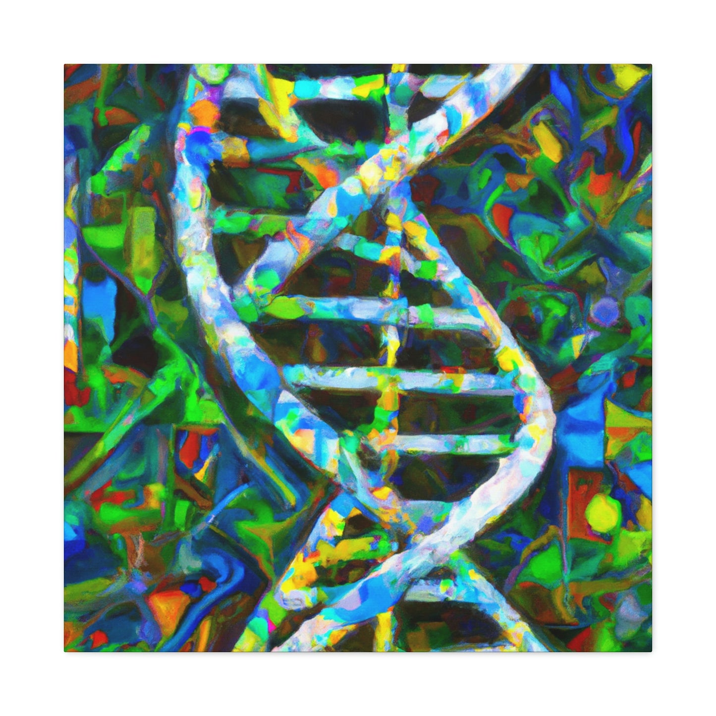 "Chromosomal Color Harmony" - Canvas