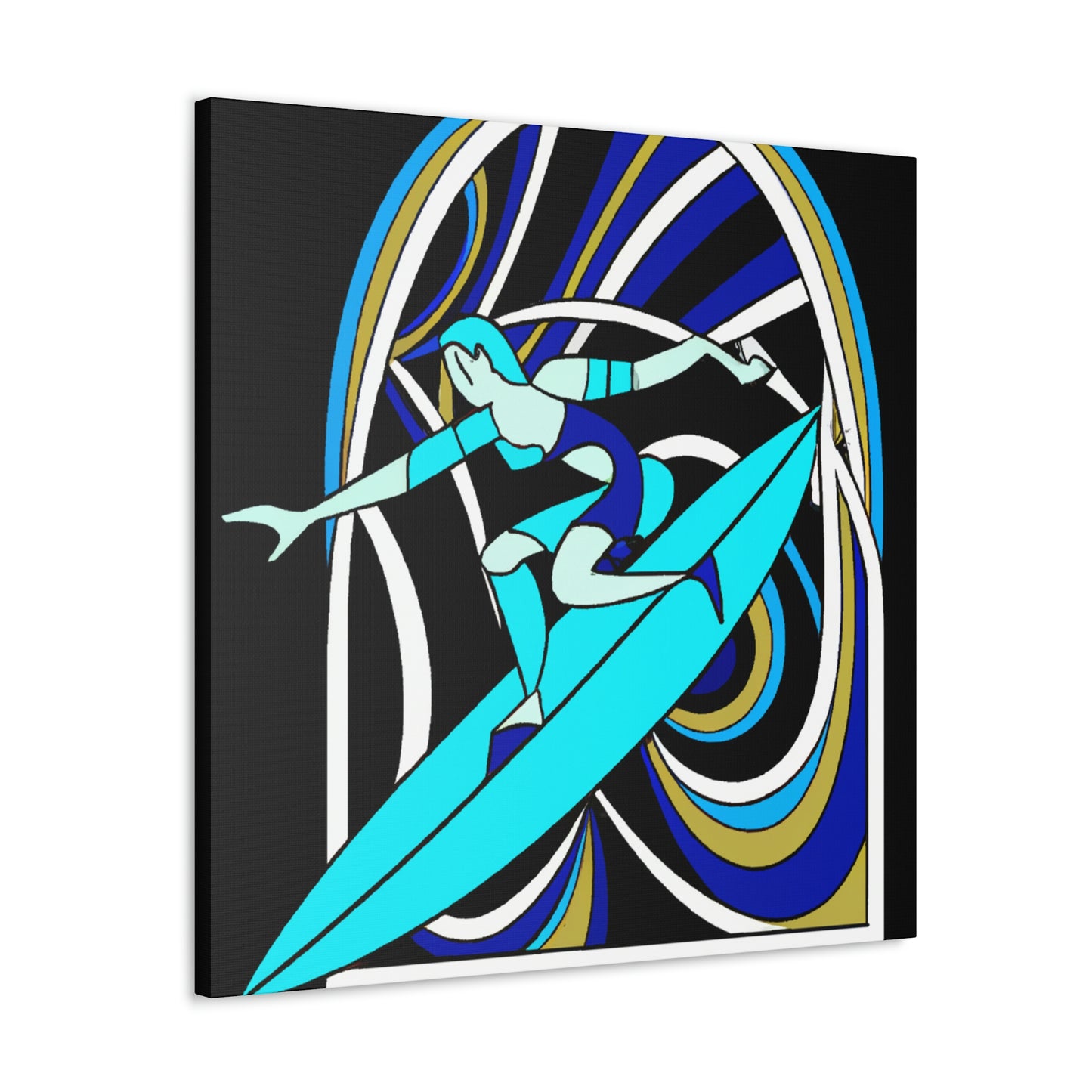 Riding the Surf Wave - Canvas