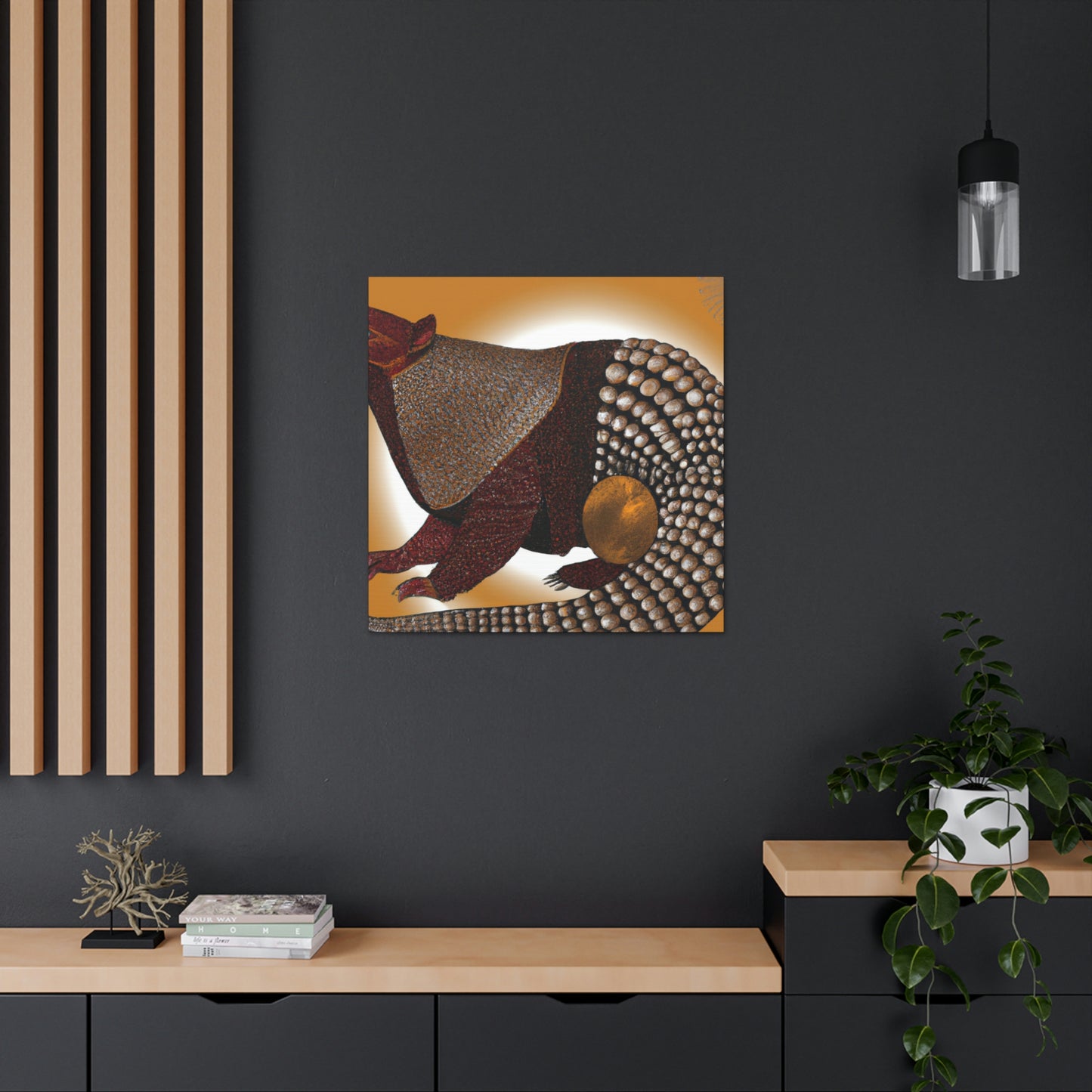 "Sparkling Pangolin Splendor" - Canvas