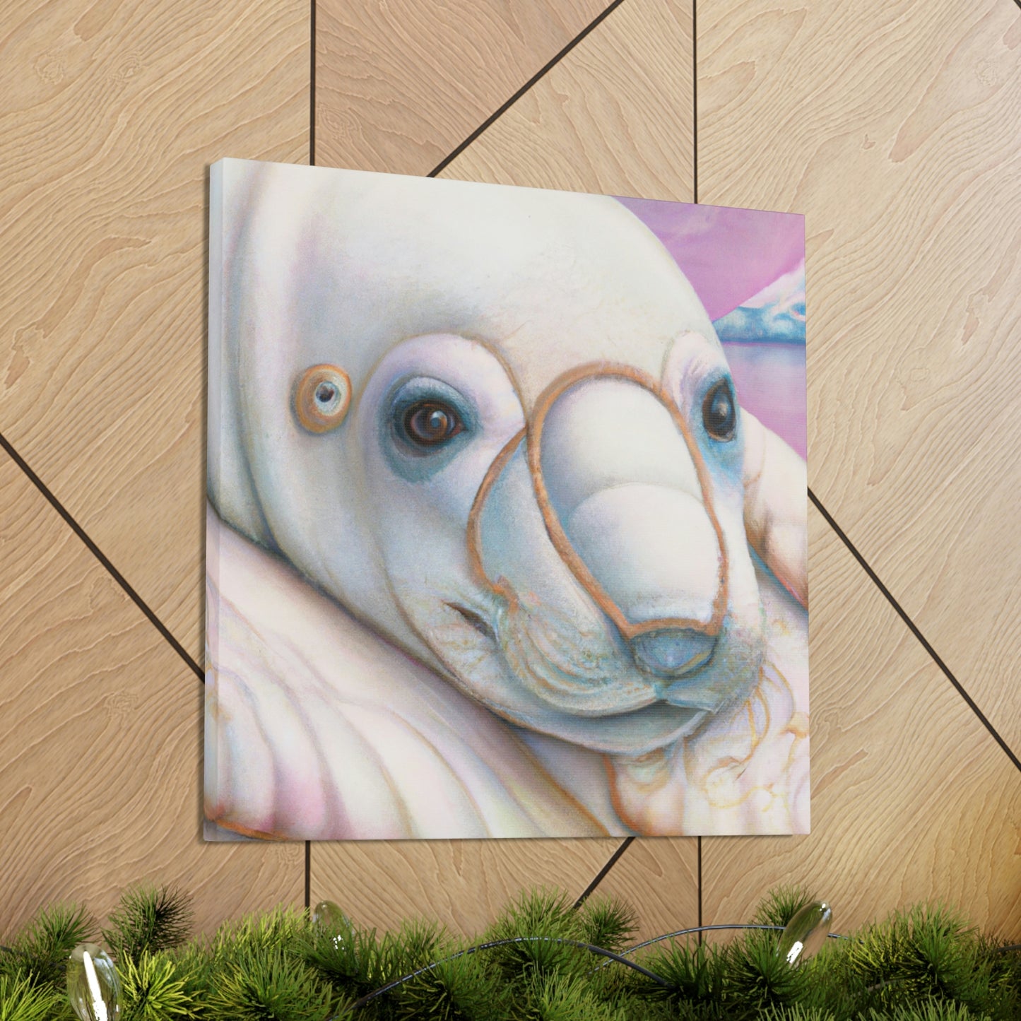 Beluga Whale Bliss - Canvas