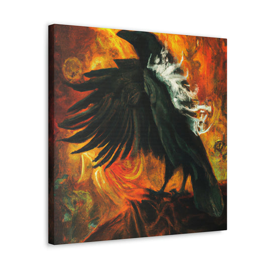 "The American Raven Rebuke" - Canvas