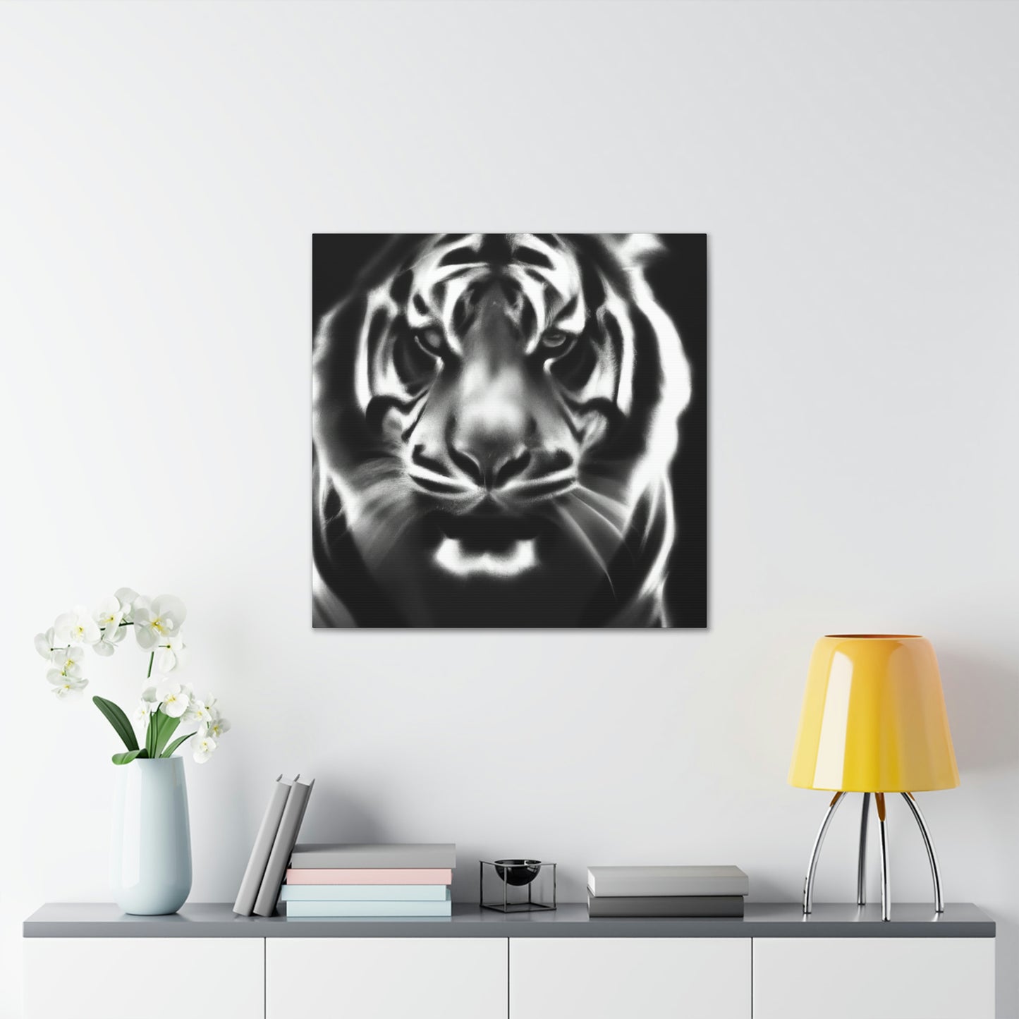 "Majestic Bengal Tiger Scene" - Canvas