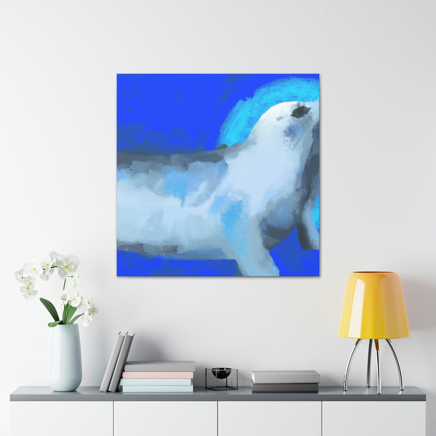 "Harp Seal in Expressionism" - Canvas