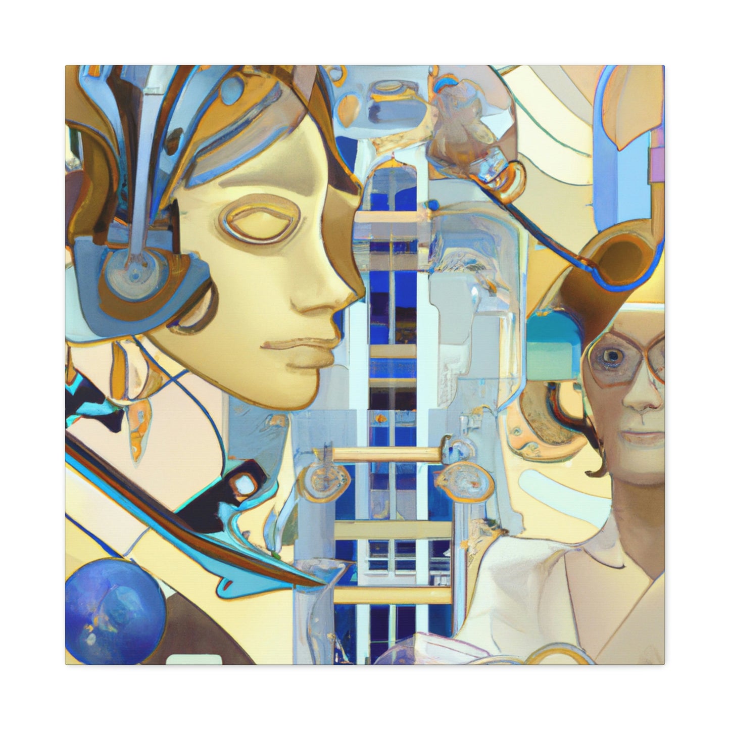 A.I. in Art Nouveau - Canvas