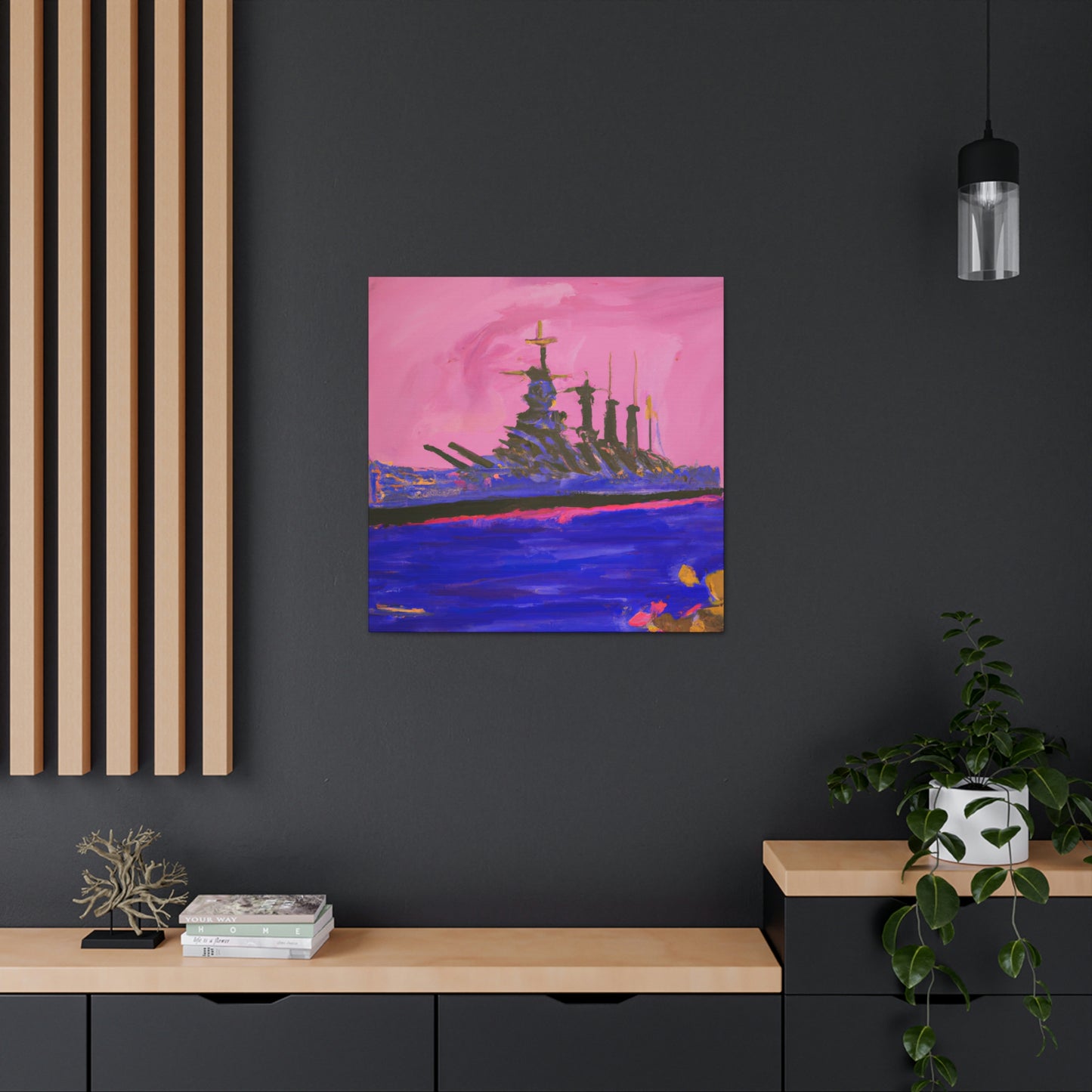 "Battleship in Fauvism" - Canvas