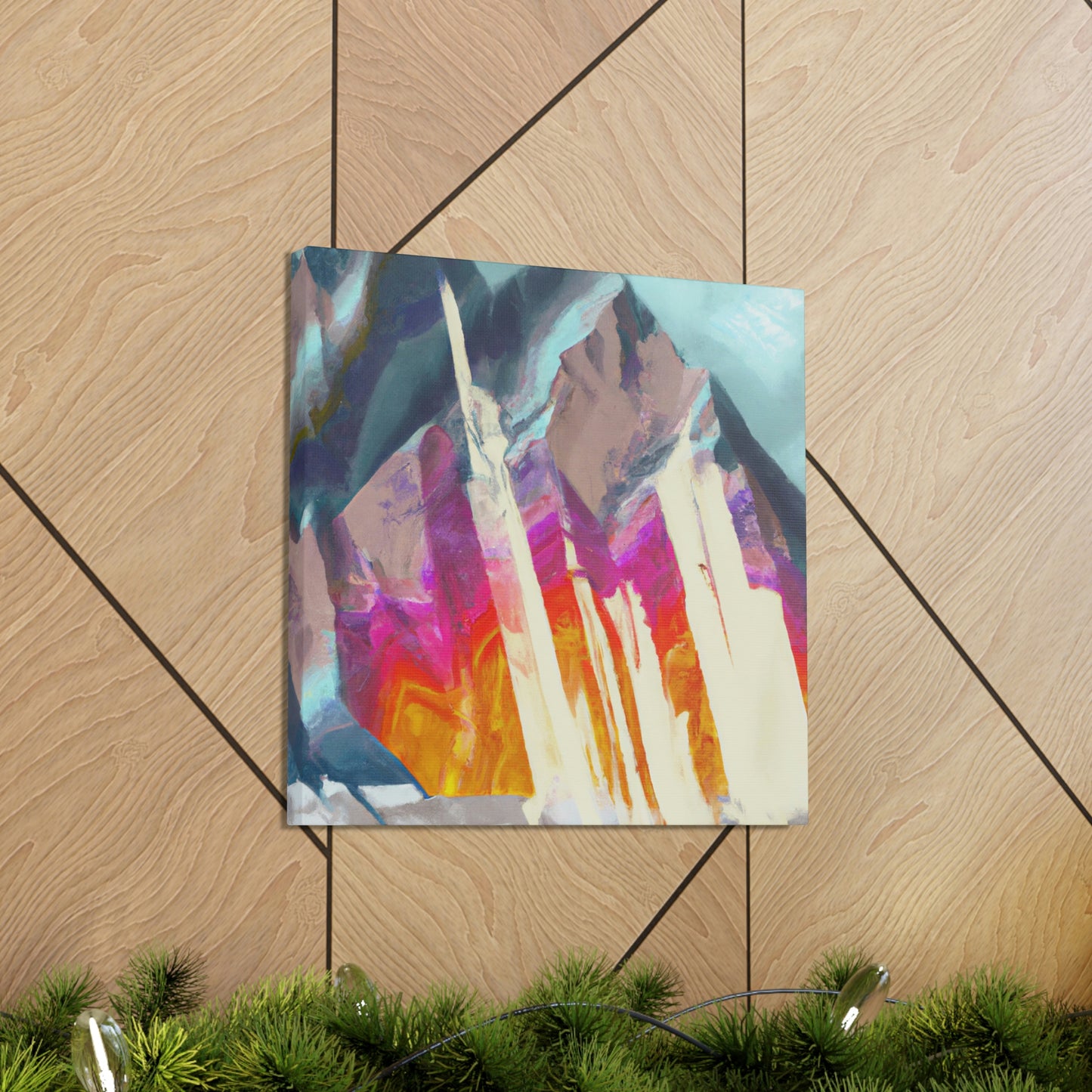 Mountain Abstract Mystery - Canvas