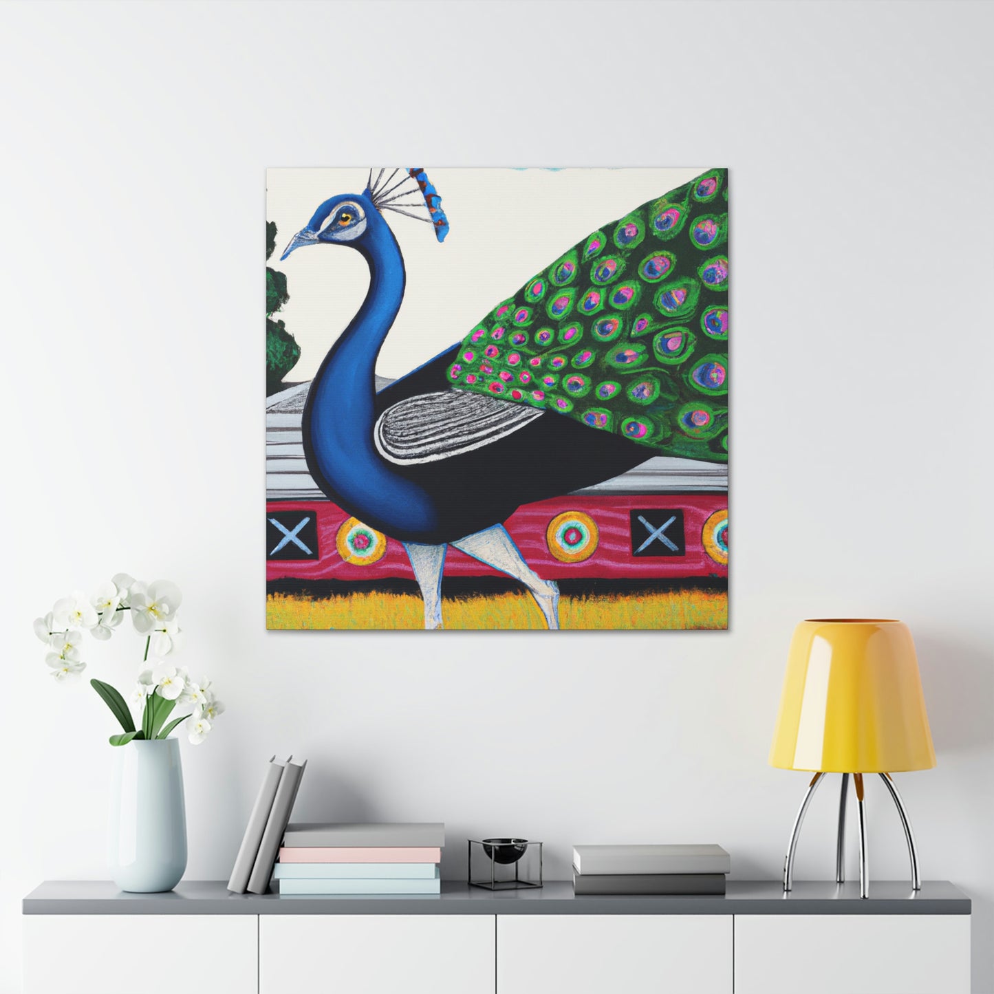 "Peacock in Paradise" - Canvas