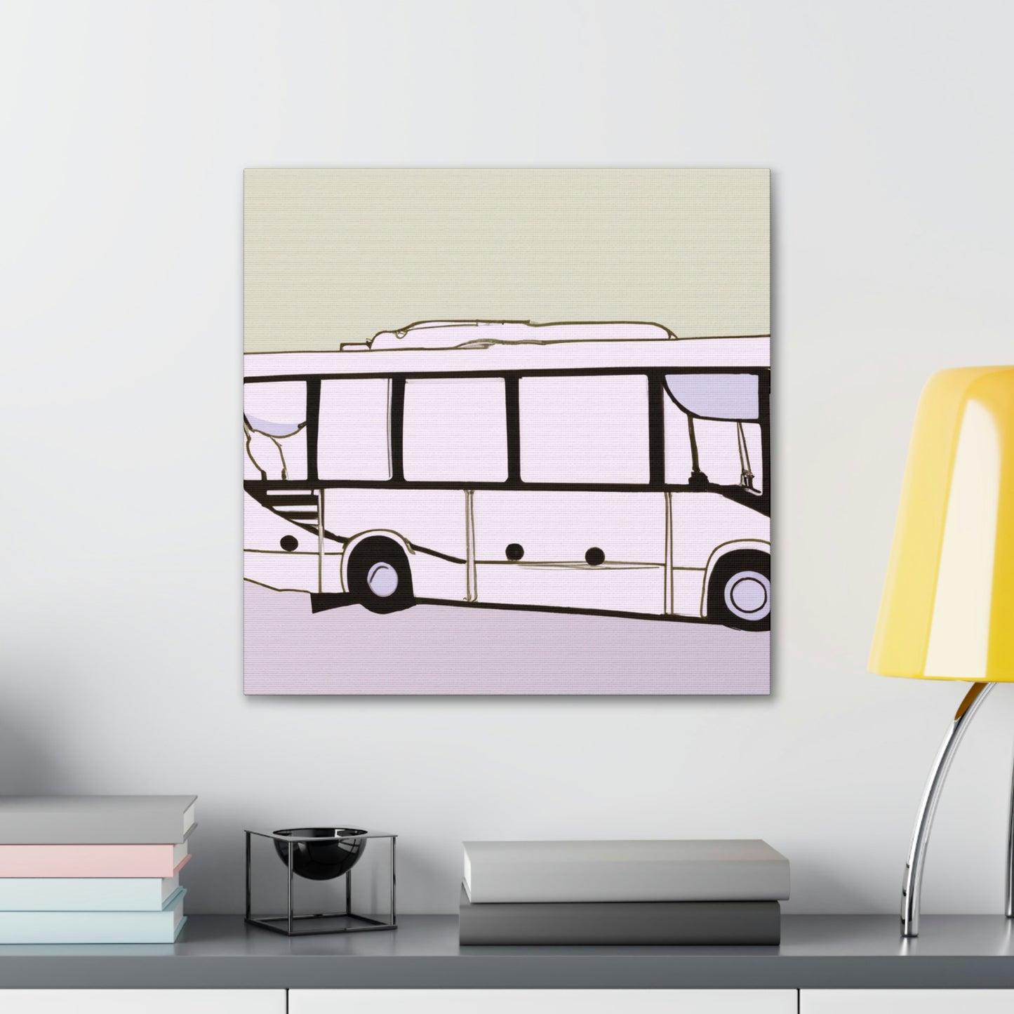 "Bus of Minimalism" - Canvas