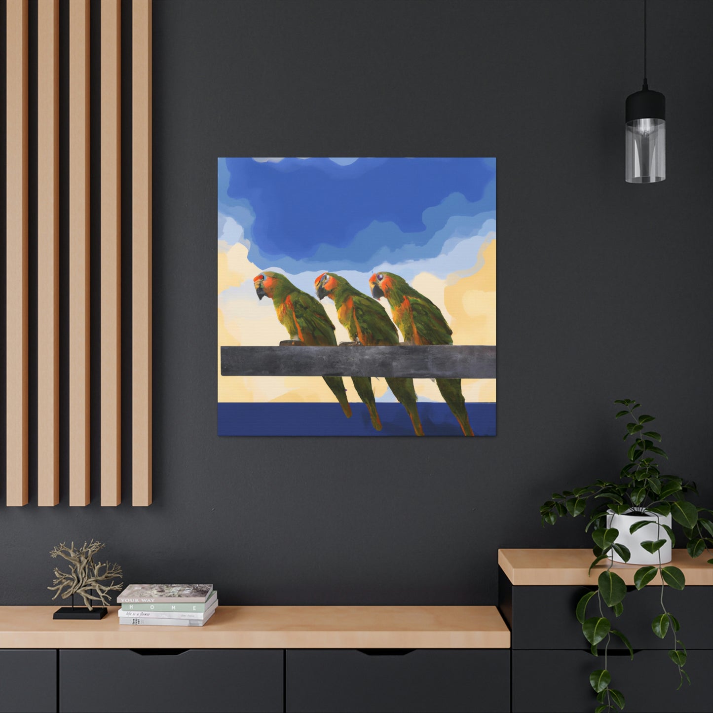 Parrots in Revelations - Canvas