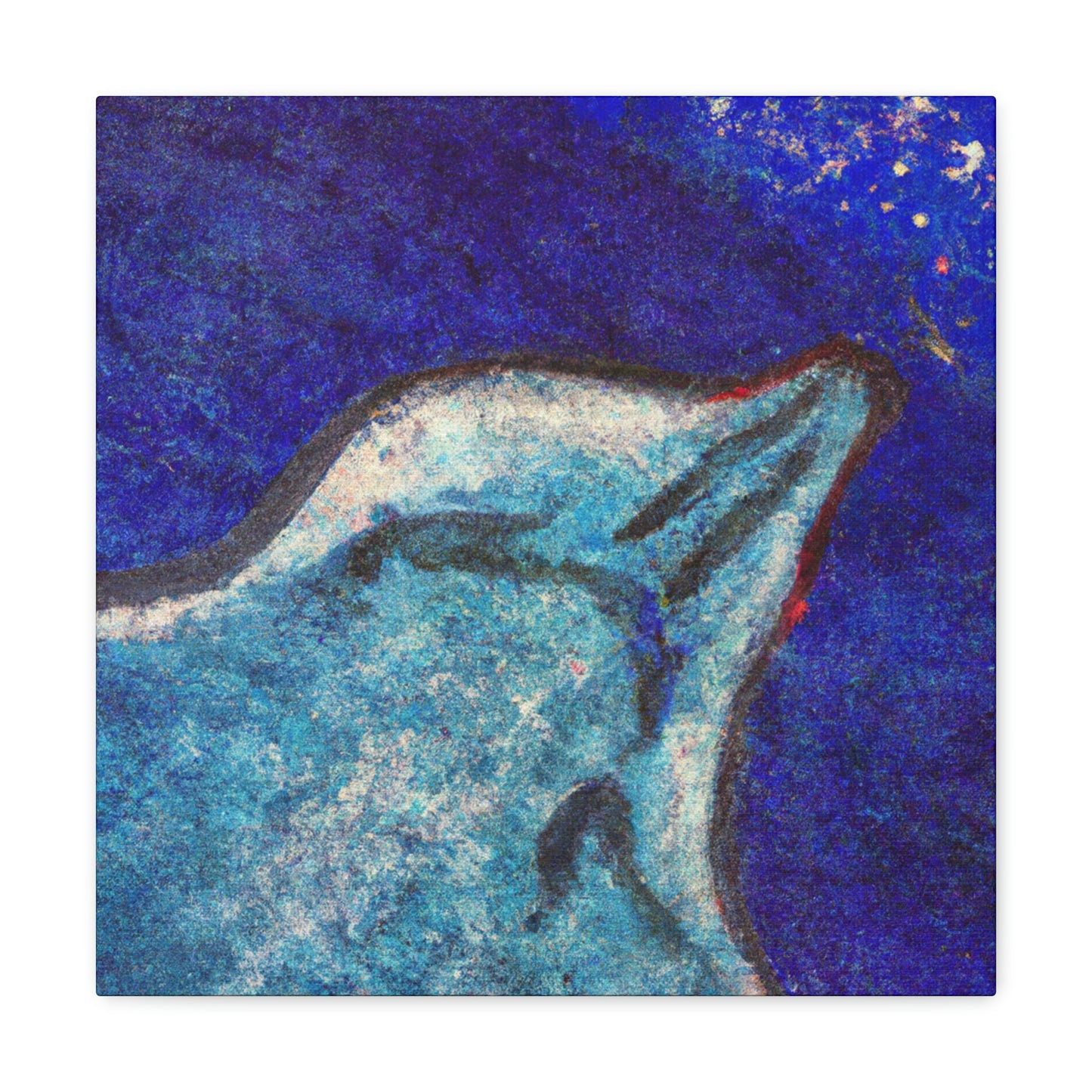 Stingray's Glistening Dance - Canvas