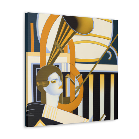 "Tuned Deco Trumpet" - Canvas