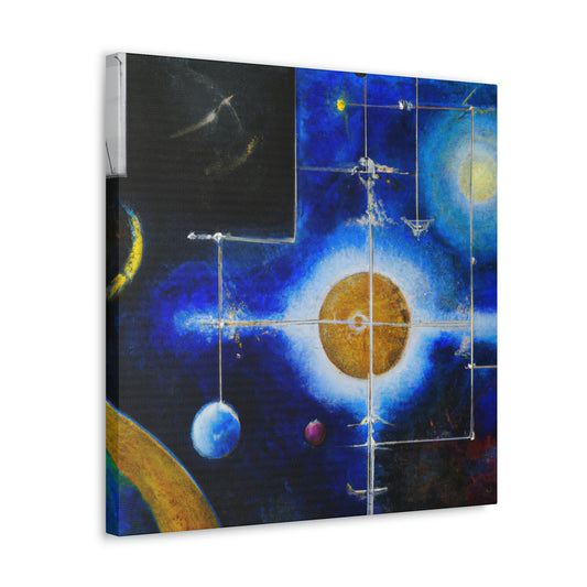 Starry Night Sky Map - Canvas