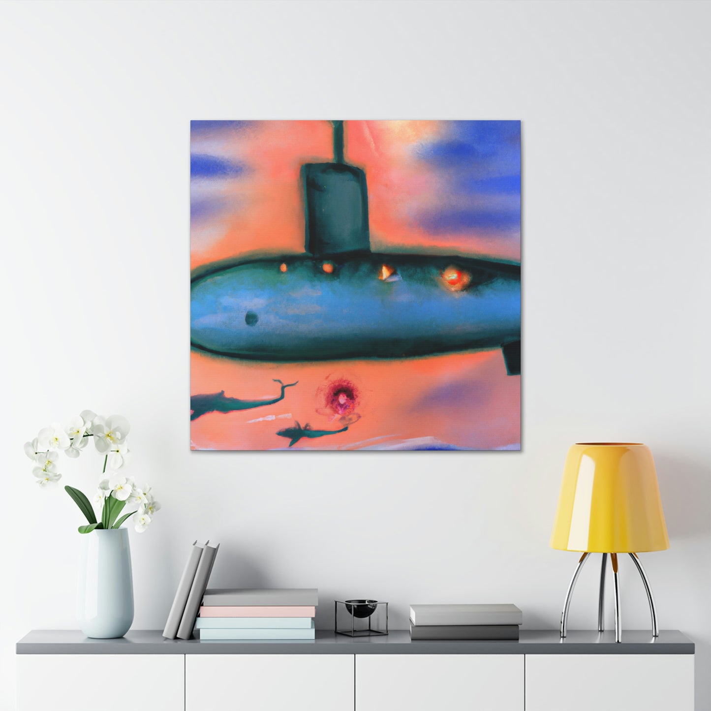 "Submarine in Expressionism" - Canvas