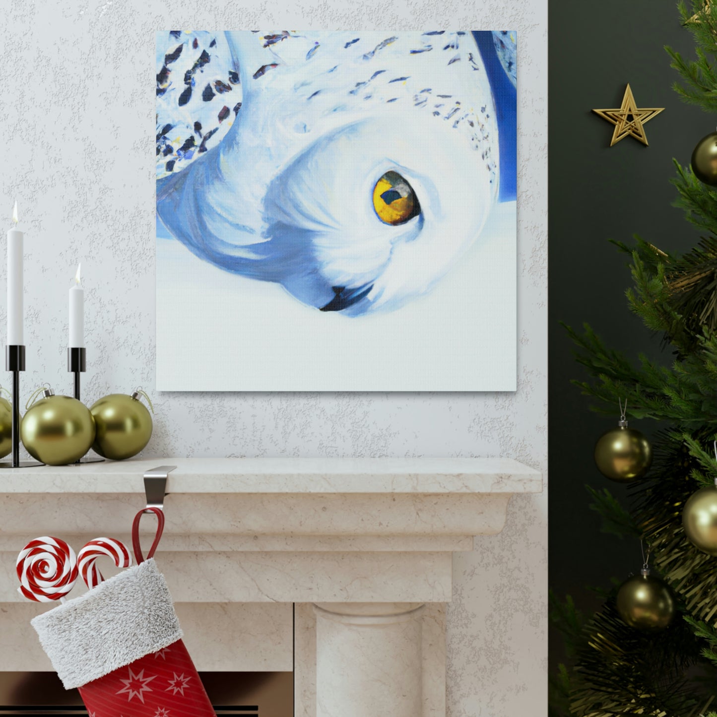 Snowy Owl Splendor - Canvas