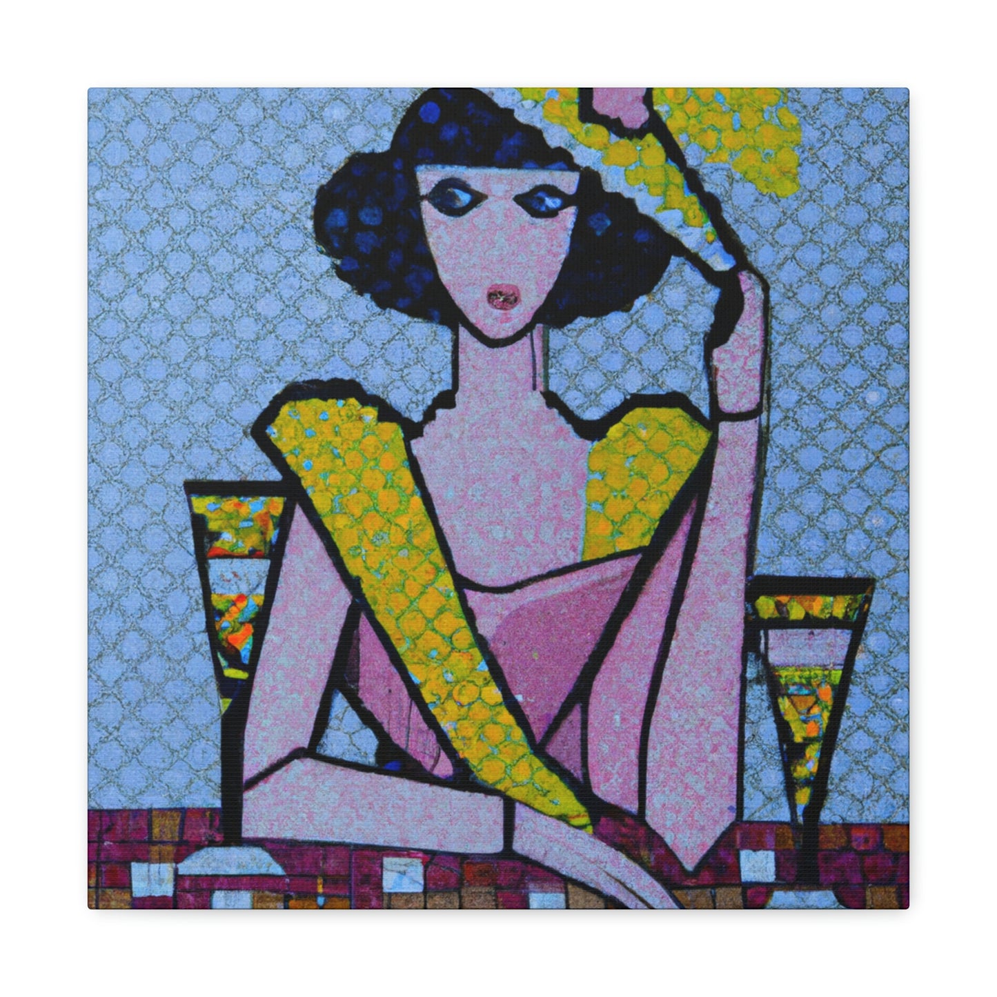 "Art Deco Pointillisme" - Canvas