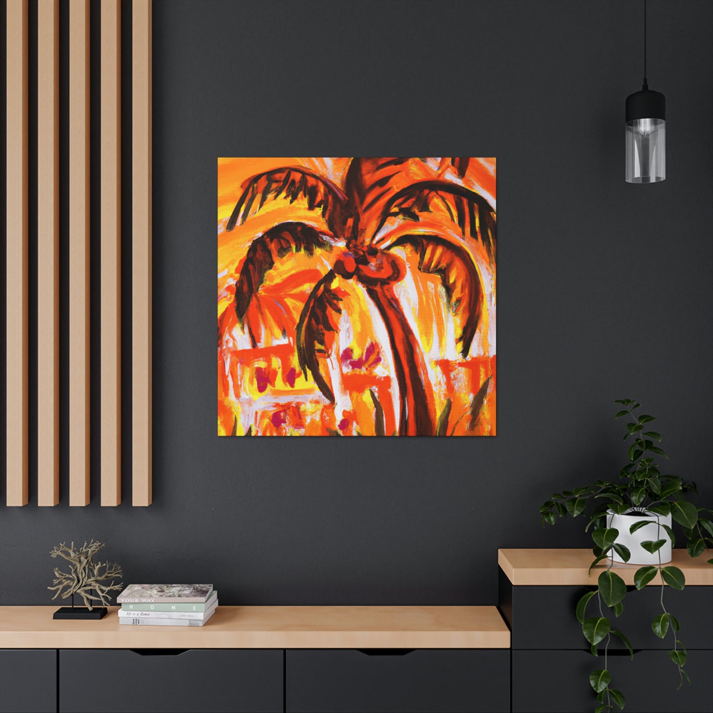 Palm in Expressionism - Canvas