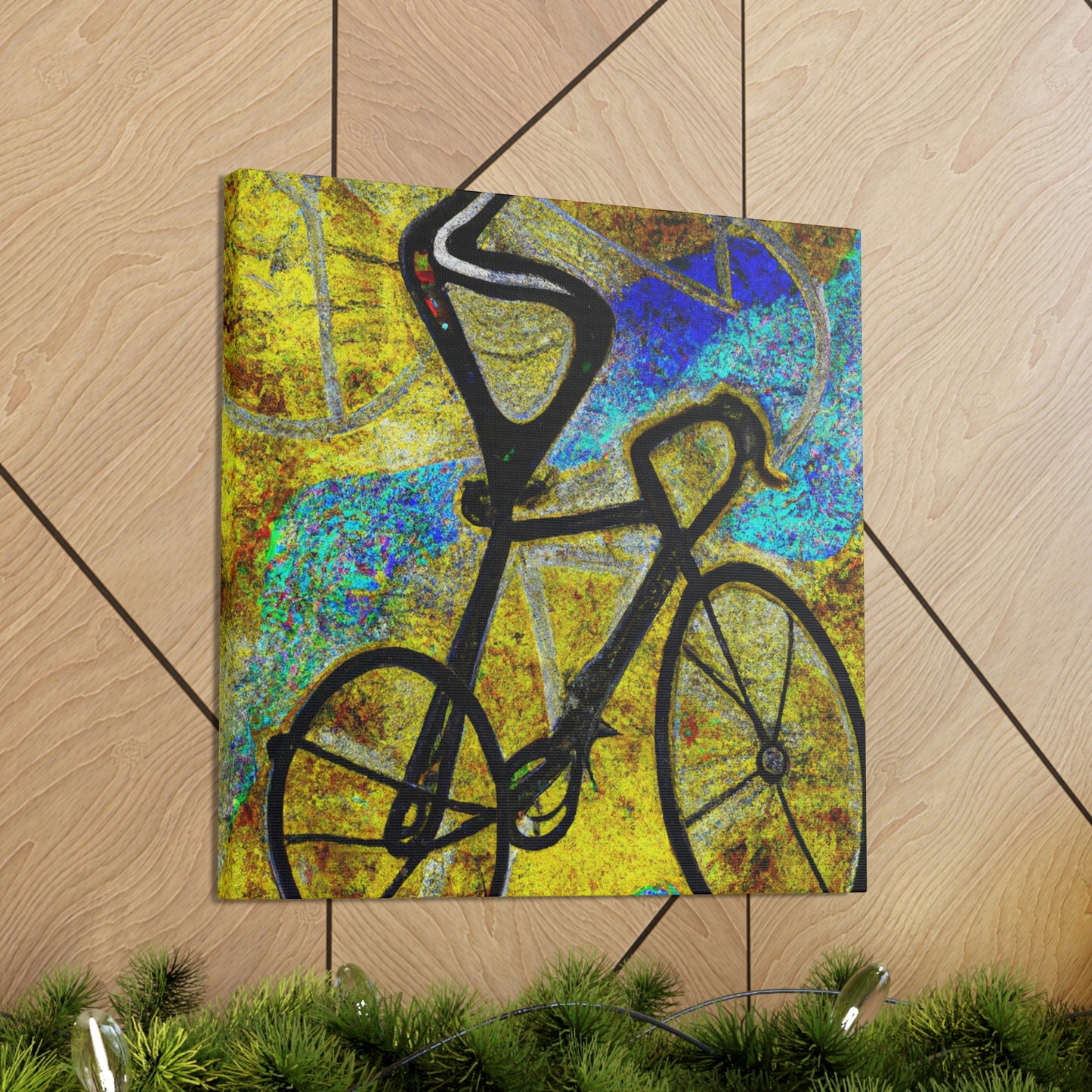 "Biking The Open Road" - Canvas