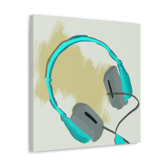 Headphones in Monochrome - Canvas