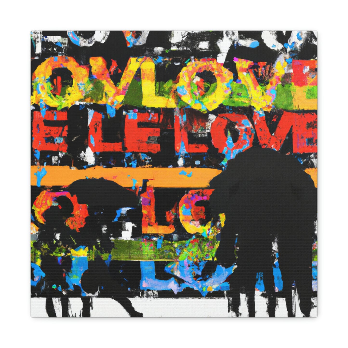 Love in Rainy Skies - Canvas