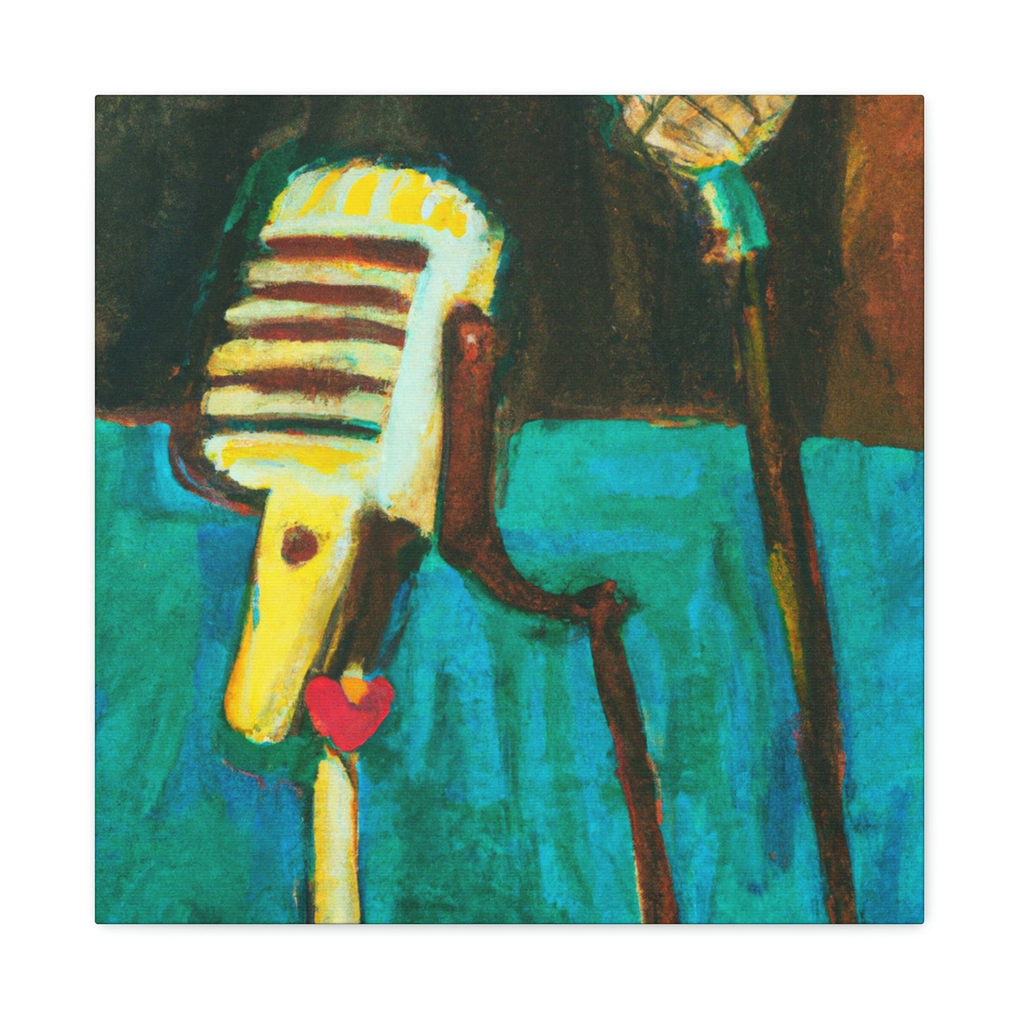 The Mic and Mood - Canvas