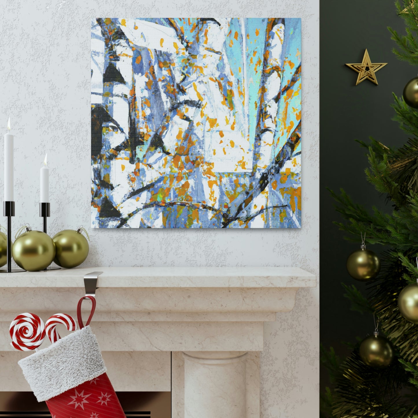 Birch Tree Pop Brilliance - Canvas