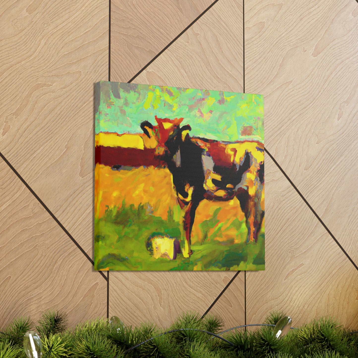 Jersey Cow Expressionism - Canvas