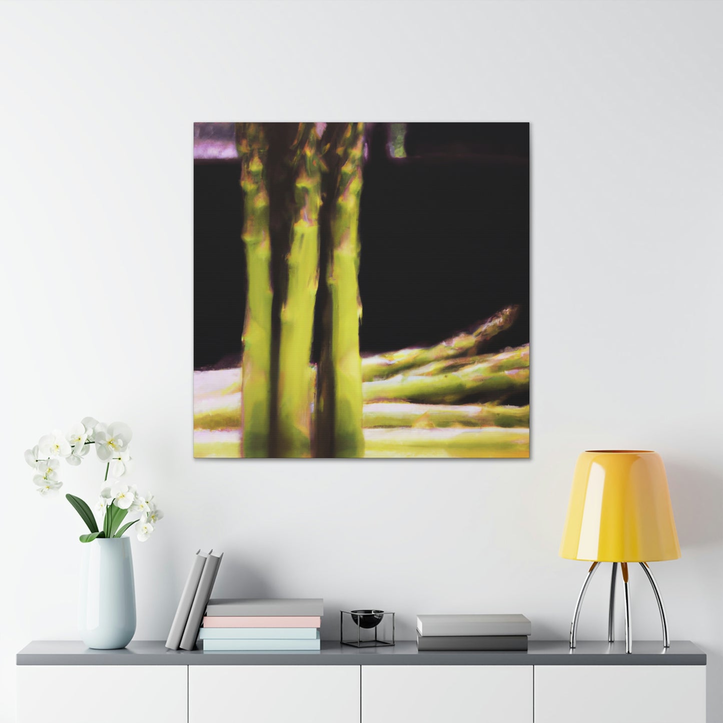 "Asparagus Aesthetic Abstract" - Canvas